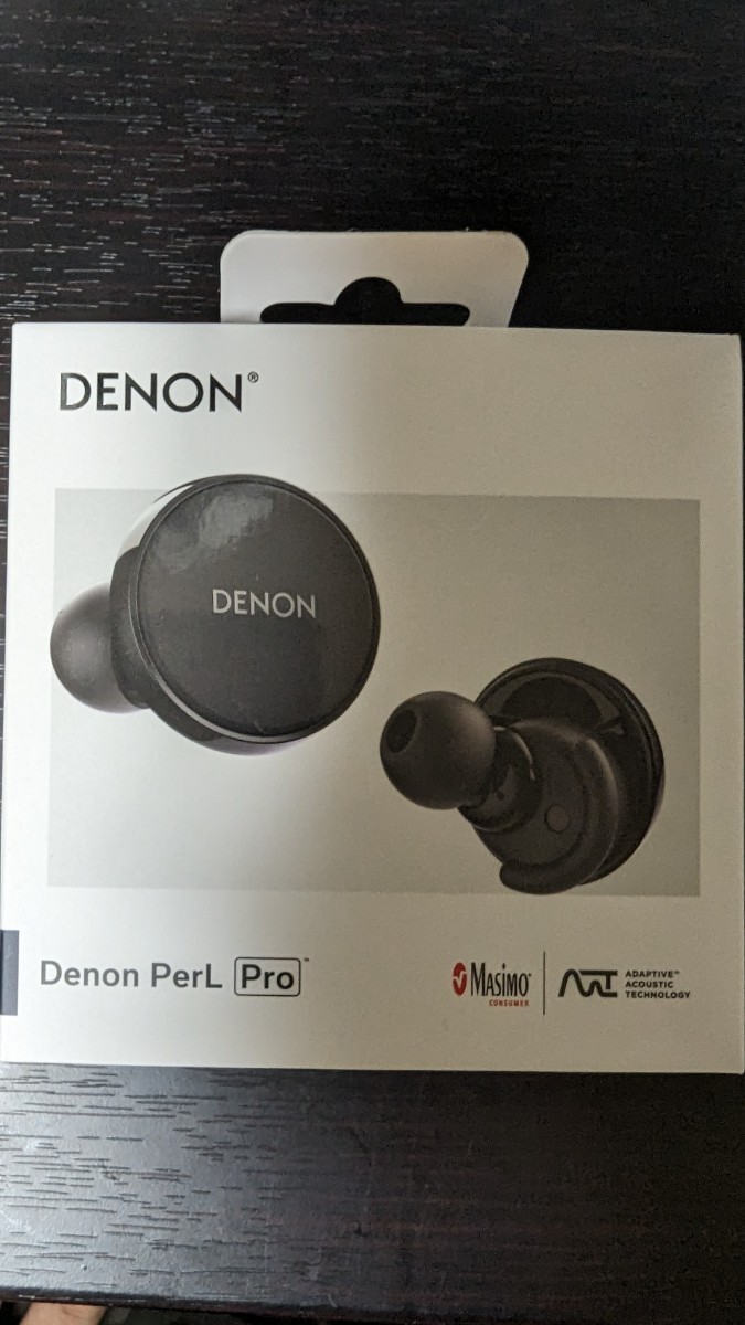 美品　PerL Pro DENON　AH-C15PLBKEM　ワイヤレスイヤホン_画像1