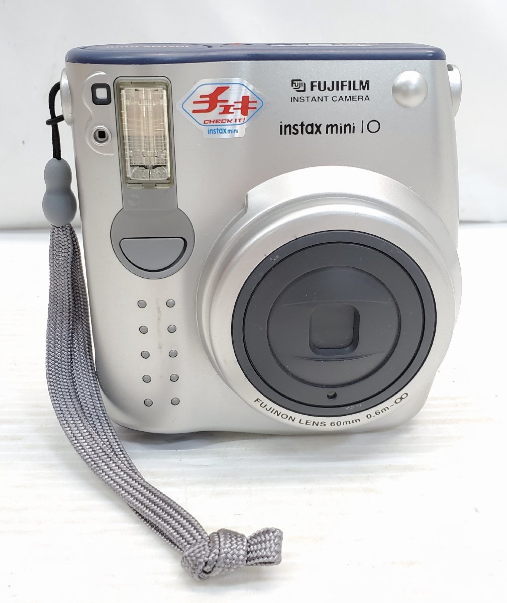 §　B24443 [ジャンク] FUJIFILM 富士フイルム Instax mini 10 チェキ 傷や汚れあり ポラロイド インスタントカメラ ※動作不可_画像1