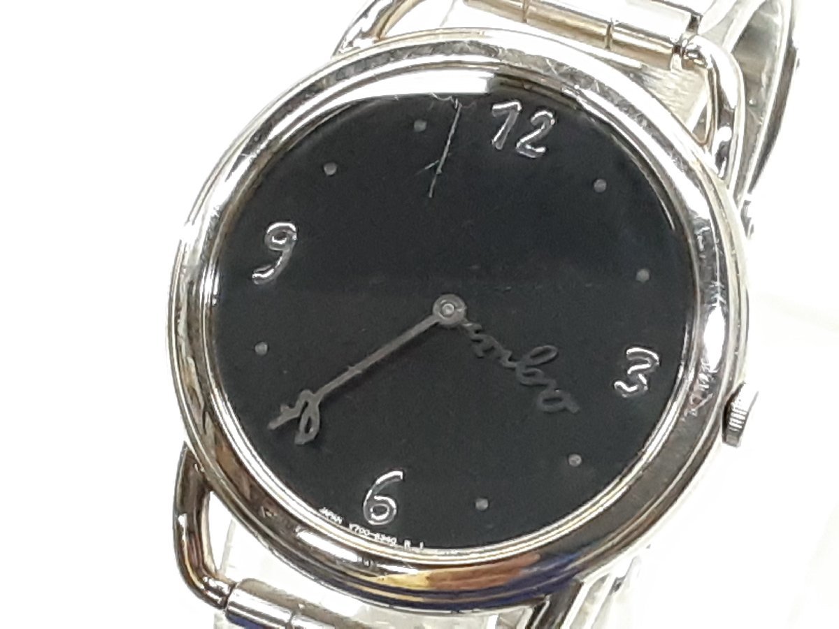 §　B45373　 アニエスベー　腕時計　2本　まとめ売り　V654-6100　V700-6210　メンズ腕時計　不動品　中古_画像8