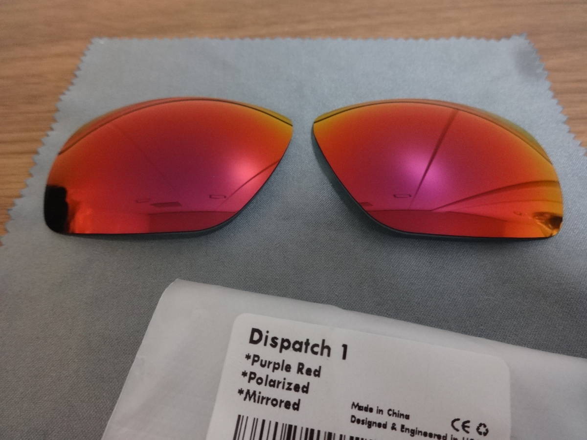 処分価格！★オークリー ディスパッチ １用 カスタム偏光レンズ MIDNIGHT SUN（PURPLE RED） Polarized 新品　 Dispatch １ Sunglasses_画像1