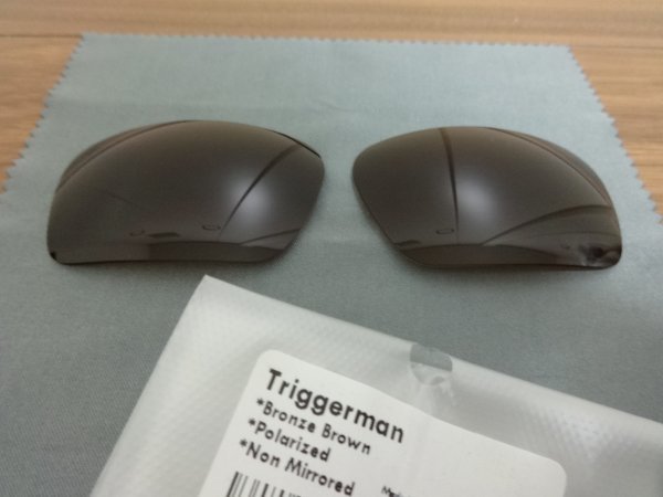 トリガーマン用 カスタム偏光レンズ（9314アジアンフィット不可） BROWN Polarized 新品　Oakley TRIGGERMAN Sunglasses　TRIGGER MAN_画像1