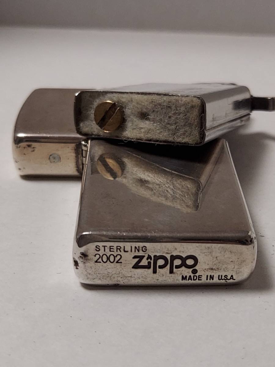 Zippo　スターリングシルバー　スリム　2002年製　希少　ビンテージジッポ　_画像7