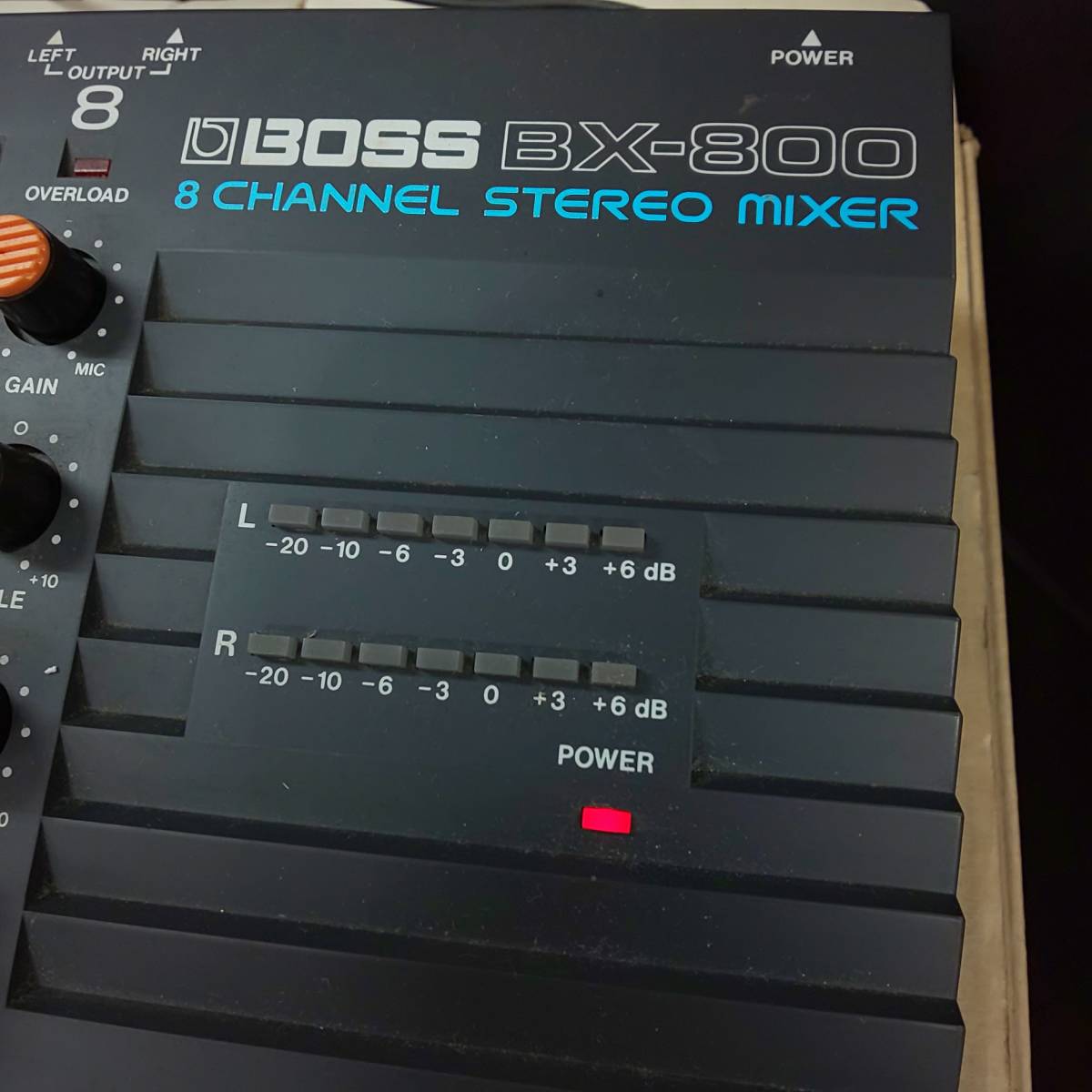 ◎ボス◎BOSS BX-800 8 CHANNEL STEREO MIXER ８チャンネル ステレオミキサー 取扱説明書・保証書・ステッカー 通電確認済 ROLAND 即発送_画像3