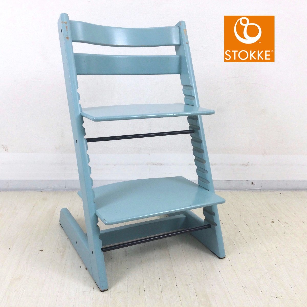 1211 STOKKE ストッケ TRIPP TRAPP トリップ トラップ ベビーチェア 子供椅子 木製 カラー/ソフトミント ①_画像1