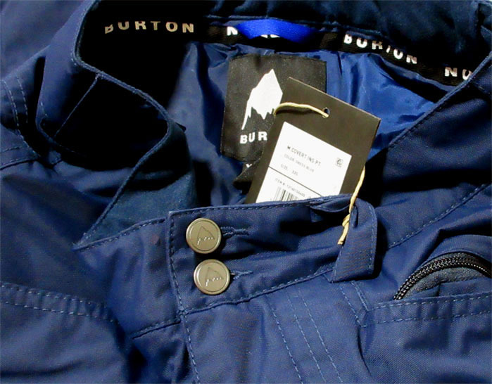 Burton (バートン) Covert コバート ins パンツ XSサイズ 中綿 ブルー ネイビー 紺 スキー スノボ