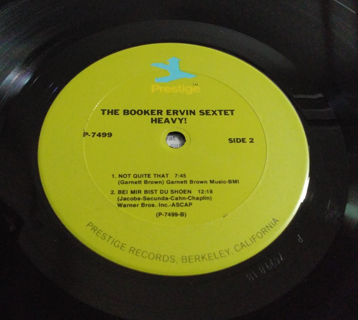 【BOOKER ERVIN】HEAVY!!!//黄緑ラベル/FANTASY/美盤_画像3