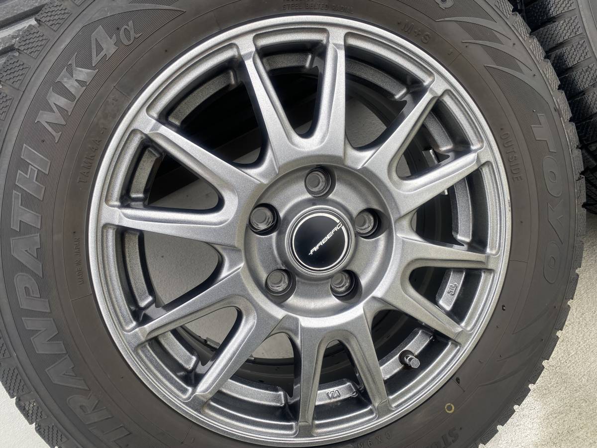 195/65R15 バリ山 アルミホイール 4本セット スタッドレスタイヤ