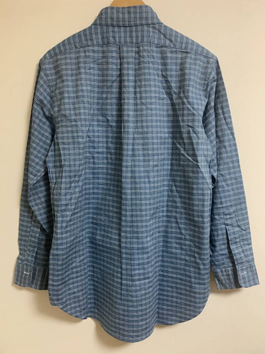 ヴインテージ・入手困難品★美中古・BROOKS BROTHERS★　MADE IN USA　チェックシャツ　BLUE 　サイズ表記15/-32(M)_画像2