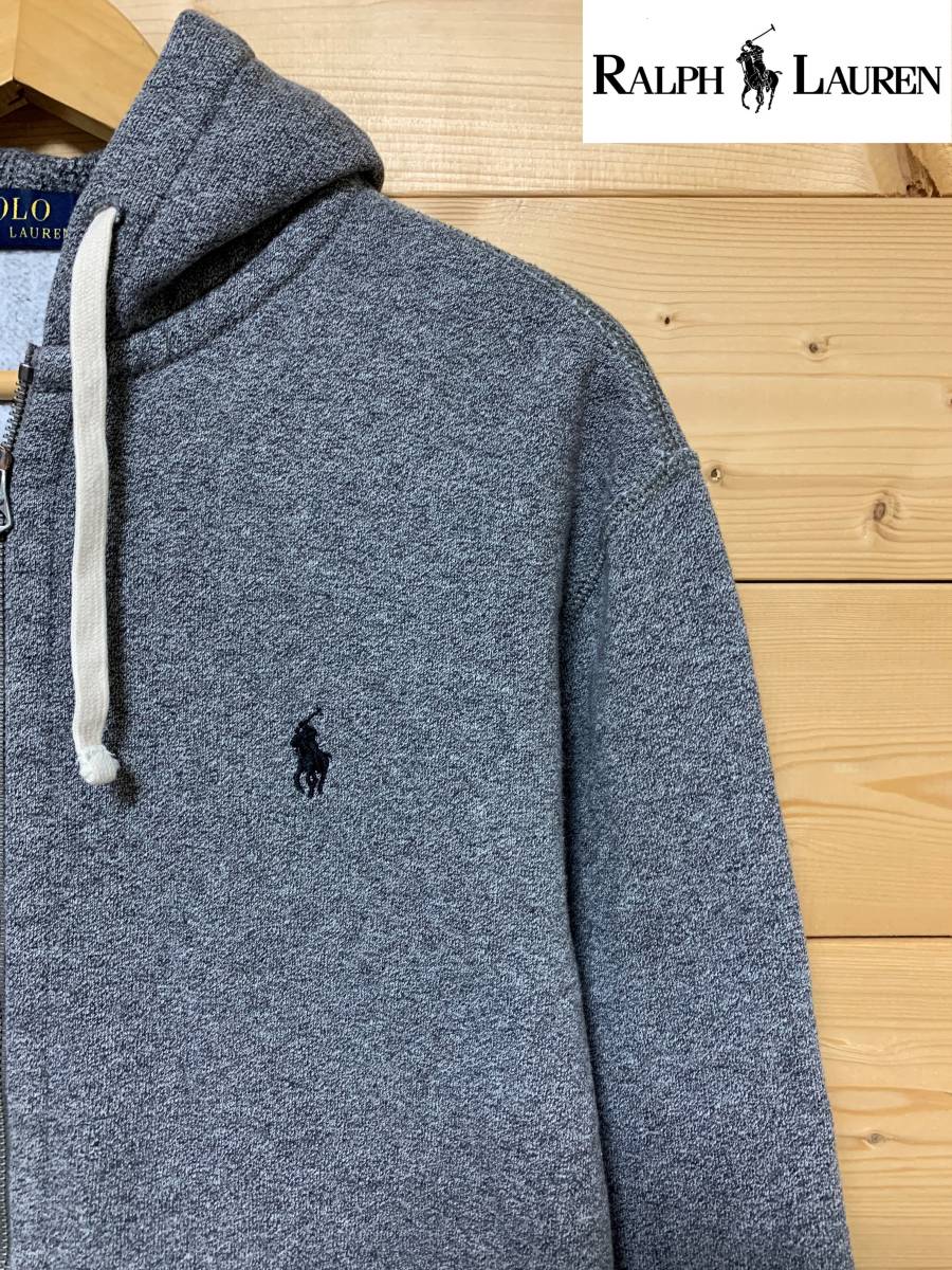 入手困難品★美中古・ POLO RALPH LAUREN（ラルフローレン）★パーカー　GRY　サイズM_画像4