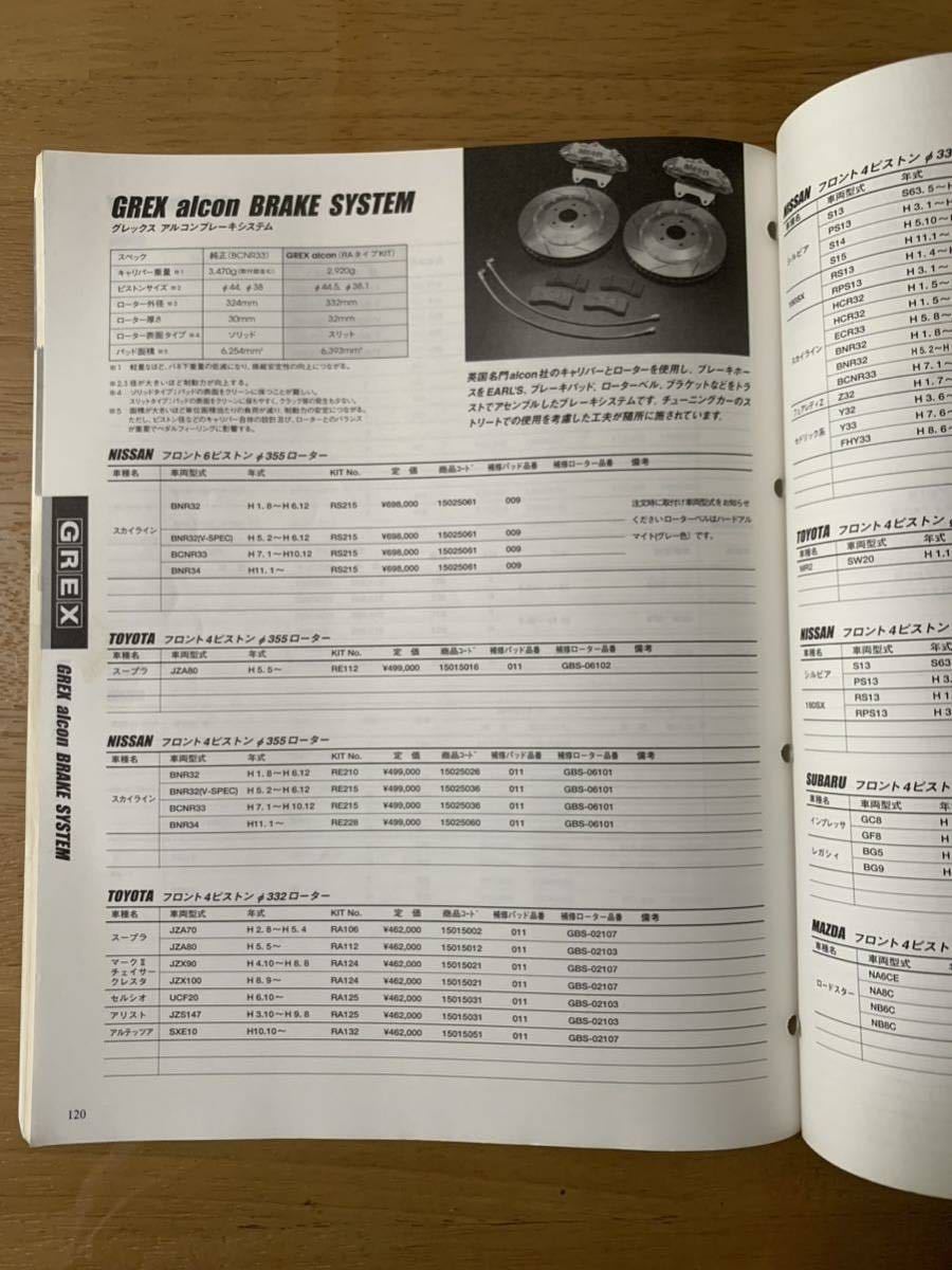 TRUST トラスト パーツ総合カタログ 2001年版 非売品 ショップ向けカタログ 超希少 タービン・エンジンパーツ・インタークーラー・マフラー_画像9