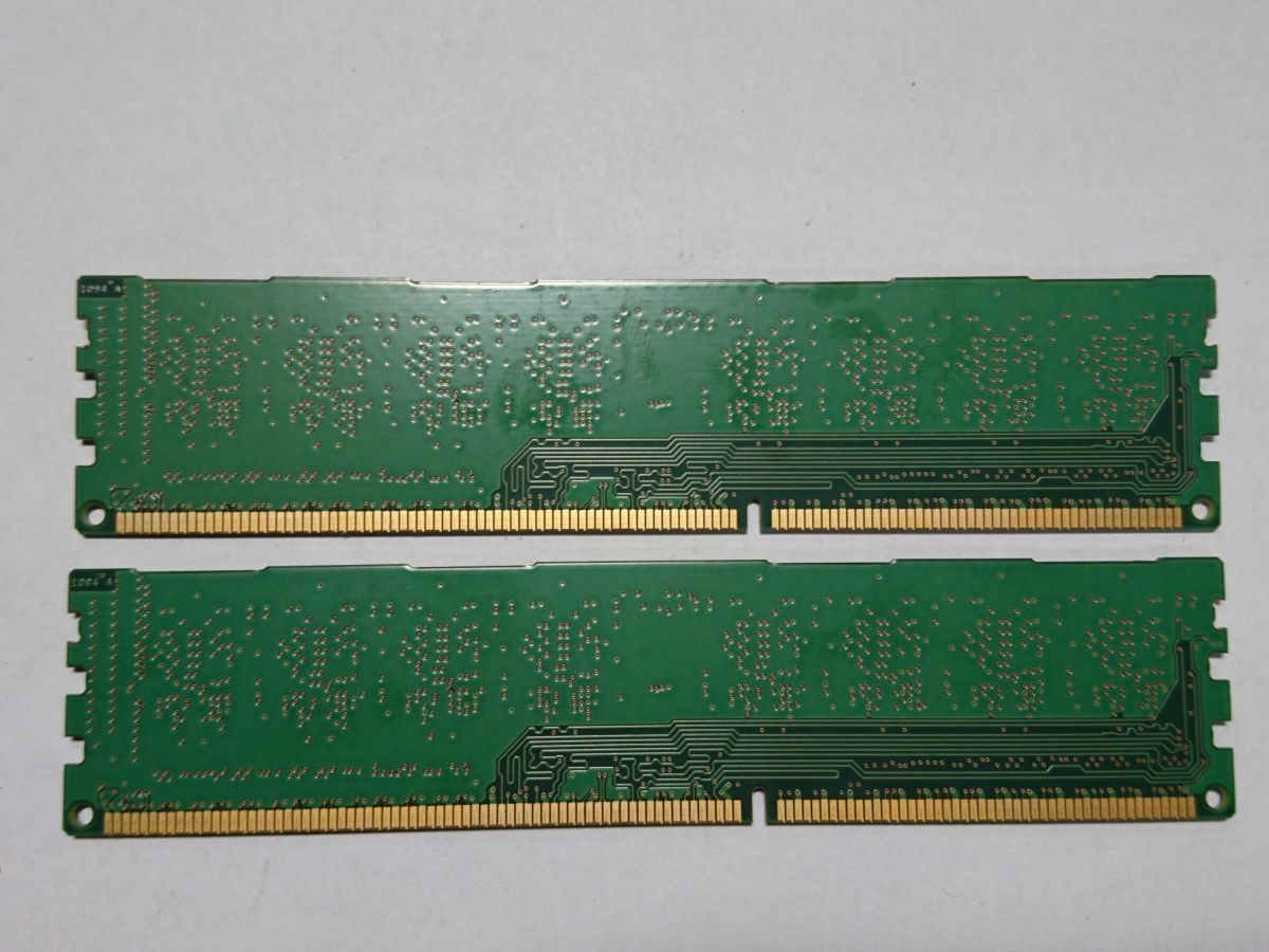 中古品★Micron メモリ 4GB 1Rx8 PC3-12800U-11-11-A1★4G×2枚 計8GBの画像3