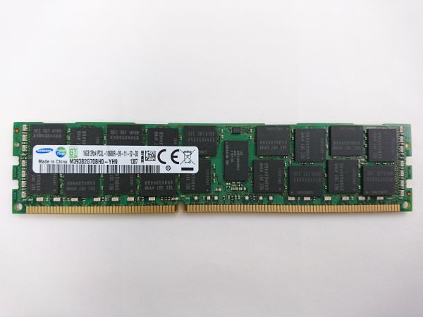 中古品★Samsung サーバー用メモリ 16GB 2Rx4 PC3L-10600R-09-11-E2-D3★16G×4枚 計64GB_画像2