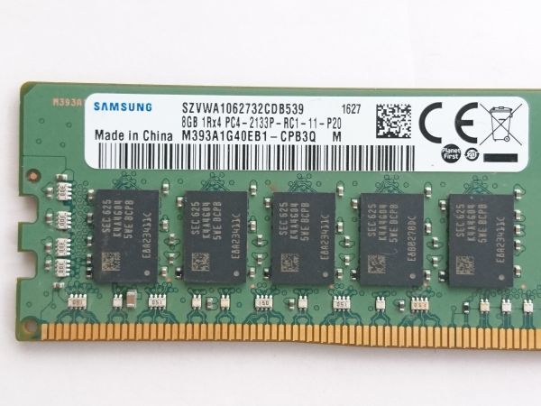  б/у товар *SAMSUNG сервер для память 8GB 1Rx4 PC4-2133P-RC1-11-P20*8G×1 листов итого 8GB