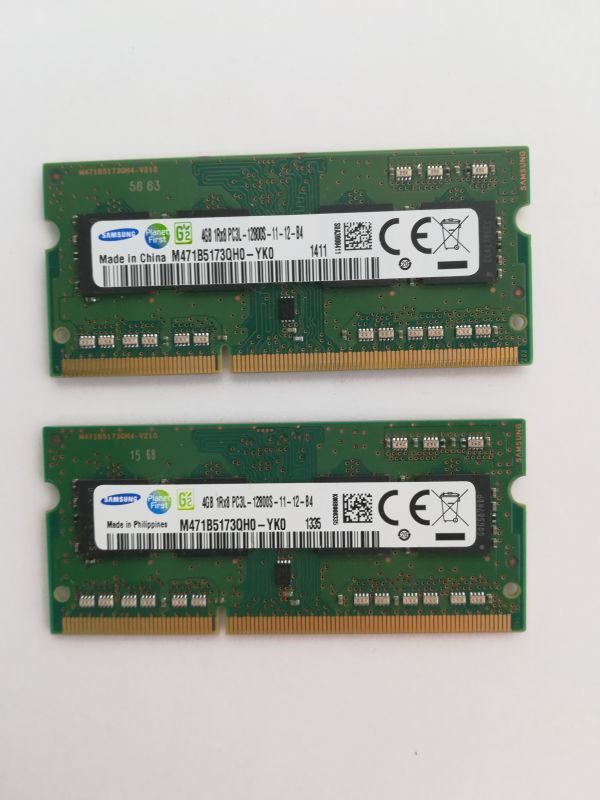 Используемые товары Samsung Memory 1R x 8 PC3L-12800S-11-11-12-B4 ★ 4G x 2 листы 8 ГБ