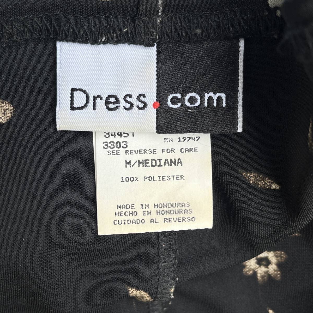 ビンテージ　Dress.com　半袖　ワンピース　花柄　総柄　レディース古着　女子 230707_画像4