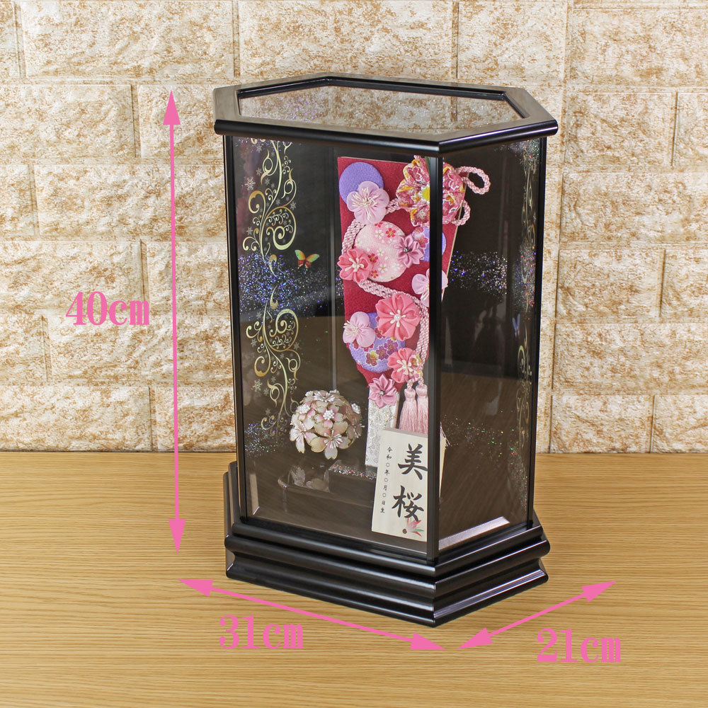 羽子板 初正月 花飾り(9号 つまみ細工 羽子板飾り 葵桜流水 羽子板 初正月 花飾り(9号 つまみ細工 羽子板飾り 葵桜流水