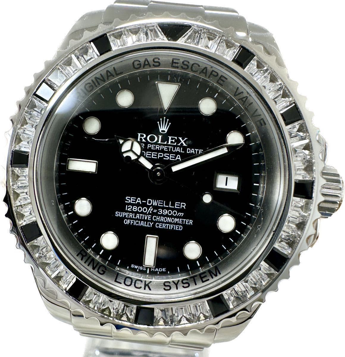 Y 希少 ROLEX ロレックス シードゥエラー ディープシー 116660 ダイバー メンズ 自動巻き 付属品 純正ベゼル コマ 時計 1197979995_画像1