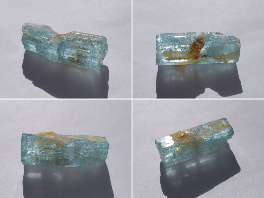 ロシア産 アクアマリン 藍柱石 緑柱石 結晶 原石 標本 約8.10ct 13_画像4