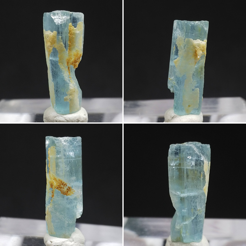 ロシア産 アクアマリン 藍柱石 緑柱石 結晶 原石 標本 約8.10ct 13_欠け・荒れ・クラック等あり