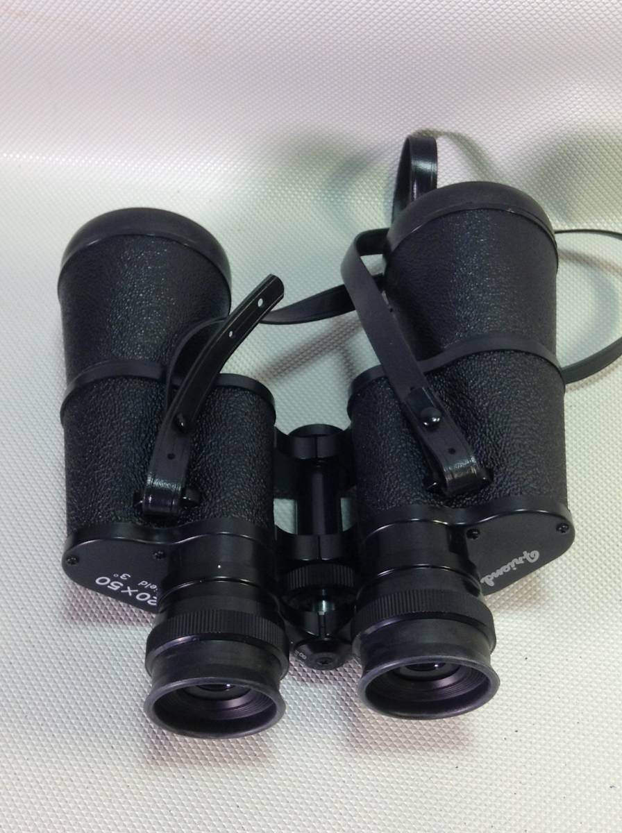 U1005○friend フレンド 双眼鏡 20×50 Field 3° BINOCULARS 観戦 アウトドア キャンプ 箱/ケース付 訳あり_画像9