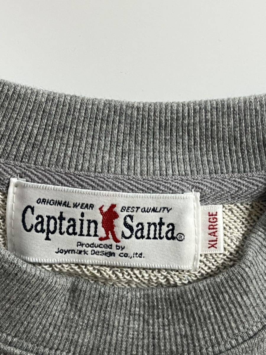キャプテンサンタ　CAPTAIN SANTA トレーナー 長袖 XL サイズ　未使用品　グレイ　綿100% _画像5