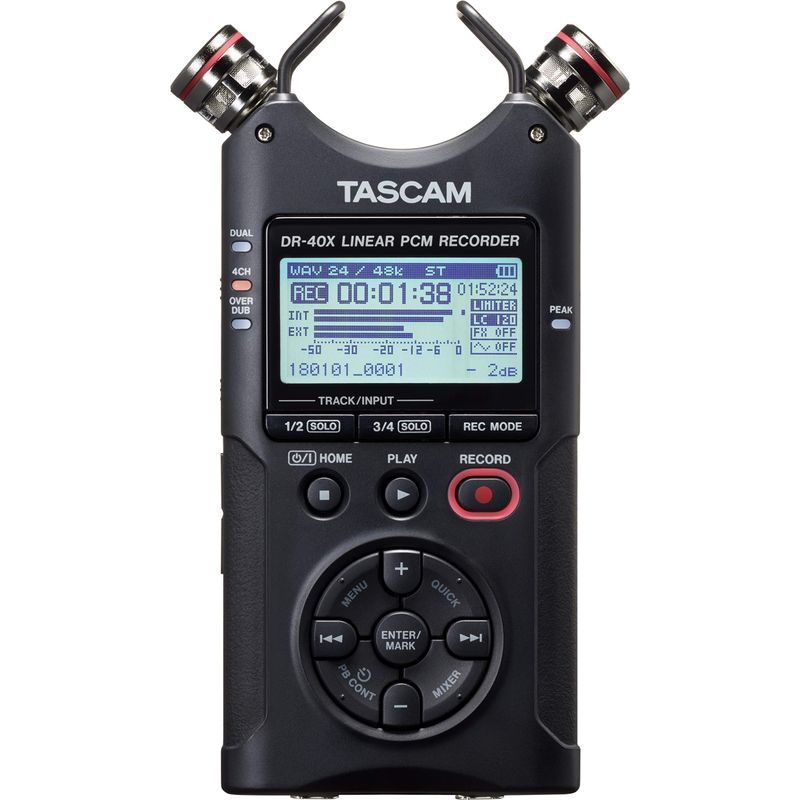 TASCAM(タスカム) DR-40X USBオーディオインターフェース搭載 4ch リニアPCMレコーダー ハンディレコーダー USBマイ