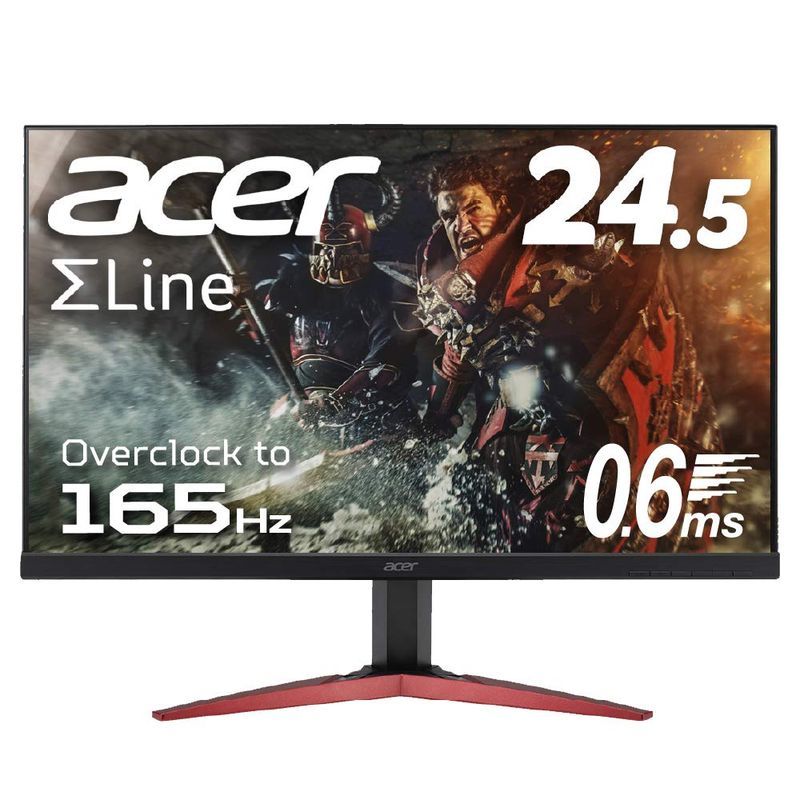 Acer ゲーミングモニター SigmaLine 24.5インチ KG251QJbmidpx 0.6ms(GTG) 165Hz TN フルH