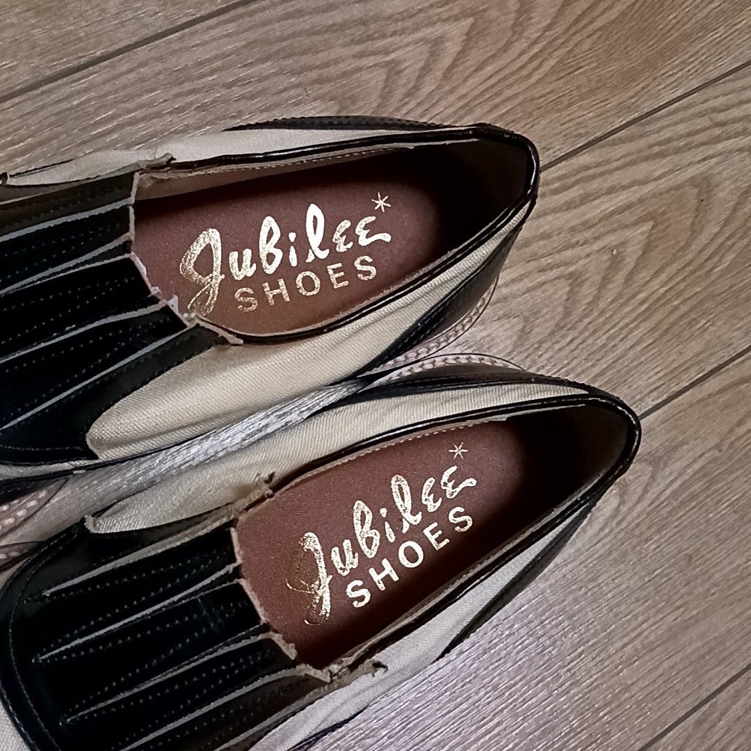 80s 90s ヴィンテージ jubilee shoes スリッポン レザーブーツ 