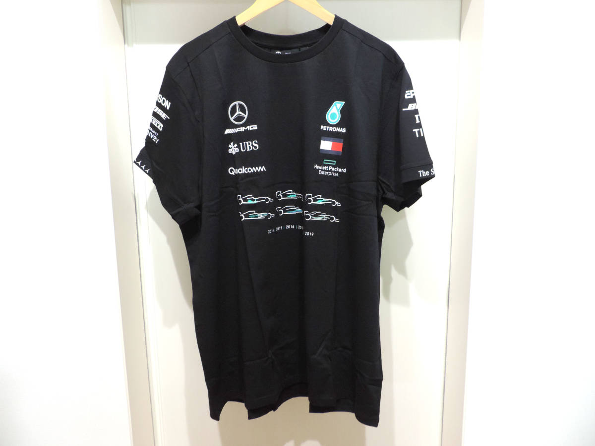 未使用 支給品 メルセデス F1 2019年 コンストラクター優勝記念 Tシャツ サイズXXXL_画像1
