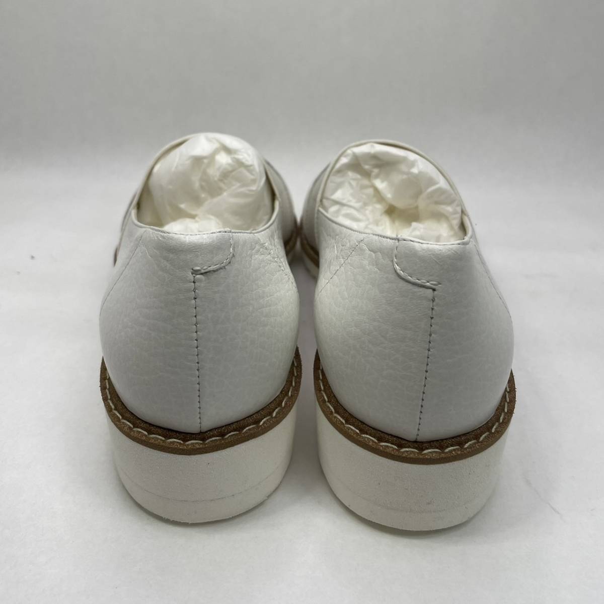 【KKB-1955AR】「未使用品」DIANA ダイアナ 24.5cm シロスムース レディースシューズ 靴 スニーカー ファッション ホワイトカラー 白 _画像4