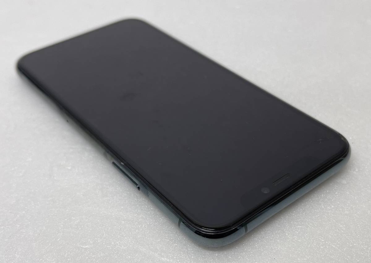 【ST15891KT】中古 Apple iPhone 11 Pro ミッドナイトグリーン 256GB SIMロック解除済 判定〇 バッテリー最大容量84% 箱付 ※画面割れ有 _画像7