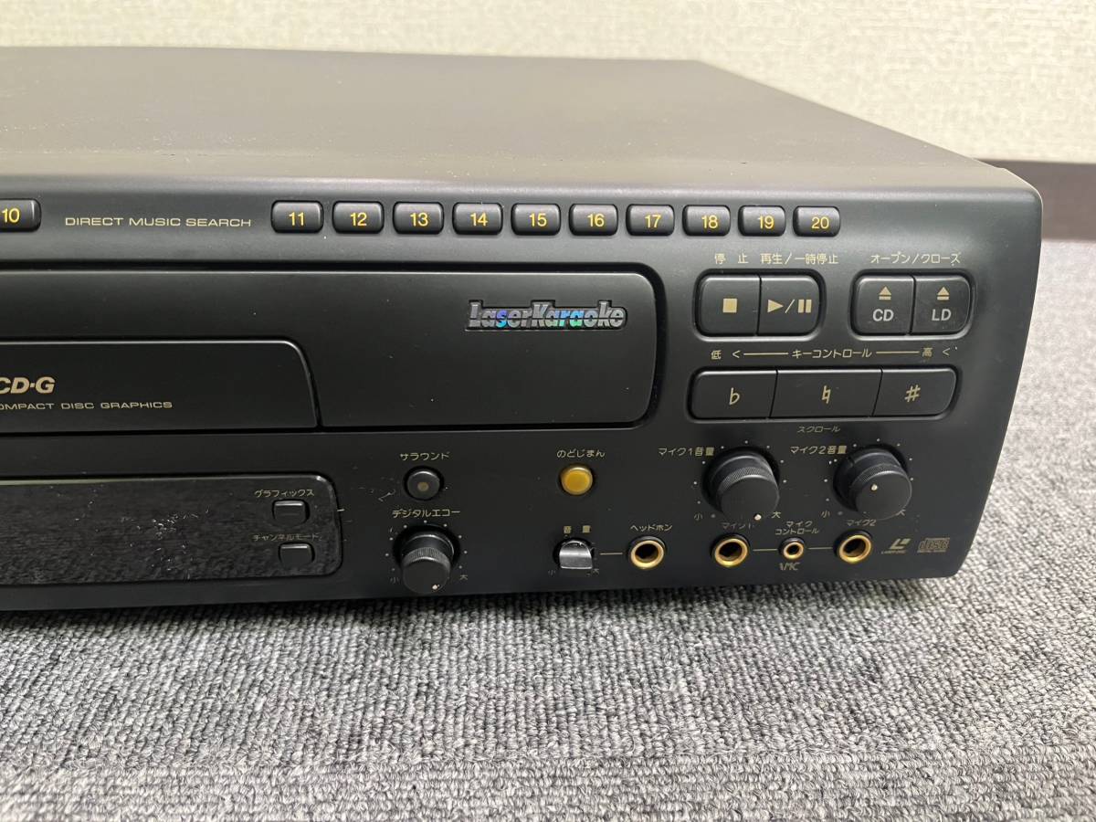 【ST16226KT】PIONEER パイオニア CLD-K33G LD CDプレイヤー リモコン付き レーザーディスク 映像機器 カラオケ ※動作未確認品_画像4