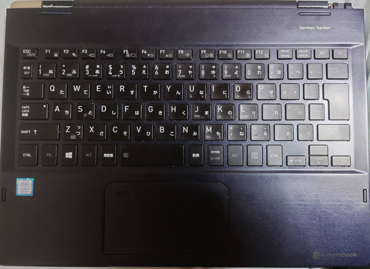 ジャンク品 2017年モデル 東芝 dynabook VZ72/FL フルHDタッチパネル液晶 第8世代 Core i7 ノートパソコン_画像2