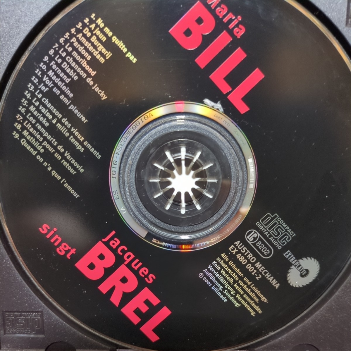 ■ｔ21■　マリア　ビル　のアルバム「singt Jacque BREL」海外盤です。スイス。Maria Bill_画像6