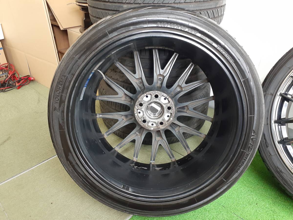 ★RAYS★HOMURA 20×8.5J +45 PCD114.3 5穴 YOKOHAMA AVID ENVigor 245/40R20 2019年製 4本 売切!!_画像4