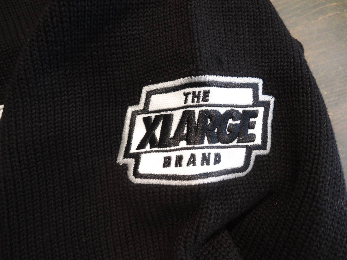 X-LARGE XLARGE エクストララージ ARCH LOGO HALF ZIP PULLOVER KNIT 黒 Lサイズ 最新人気商品 値下げしました！_画像4