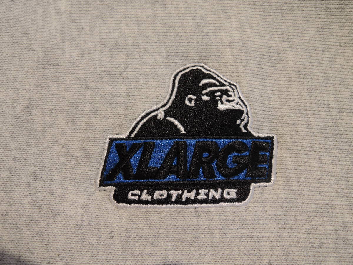 X-LARGE XLARGE エクストララージ XLARGE×Champion REVERSE WEAVE FULL-ZIP HOODED SWEAT チャンピオン アッシュ M 最新人気品 値下げ！ _画像3