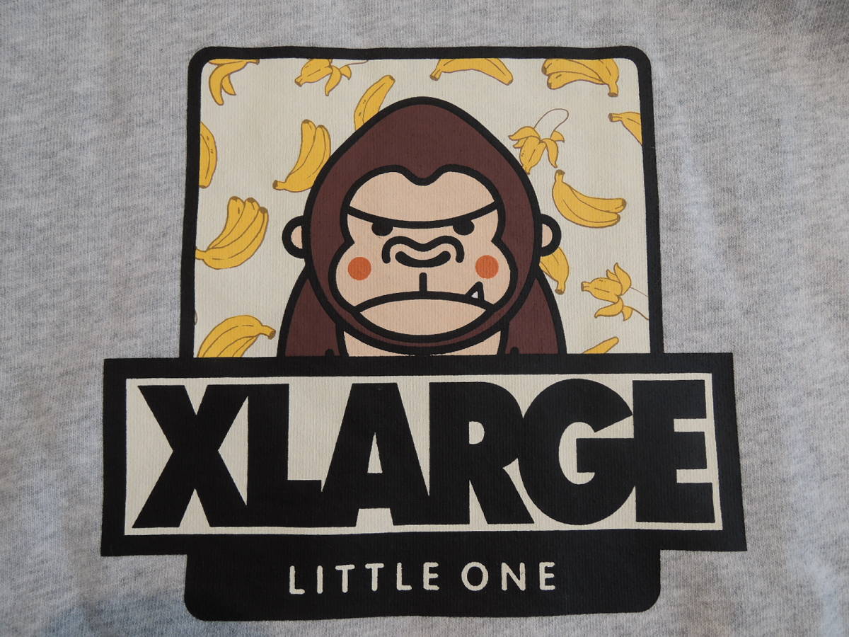 X-LARGE エクストララージ XLARGE Kids バナナファニーゴリラ トレーナー グレー サイズ140センチ キッズ 最新人気品 _画像2
