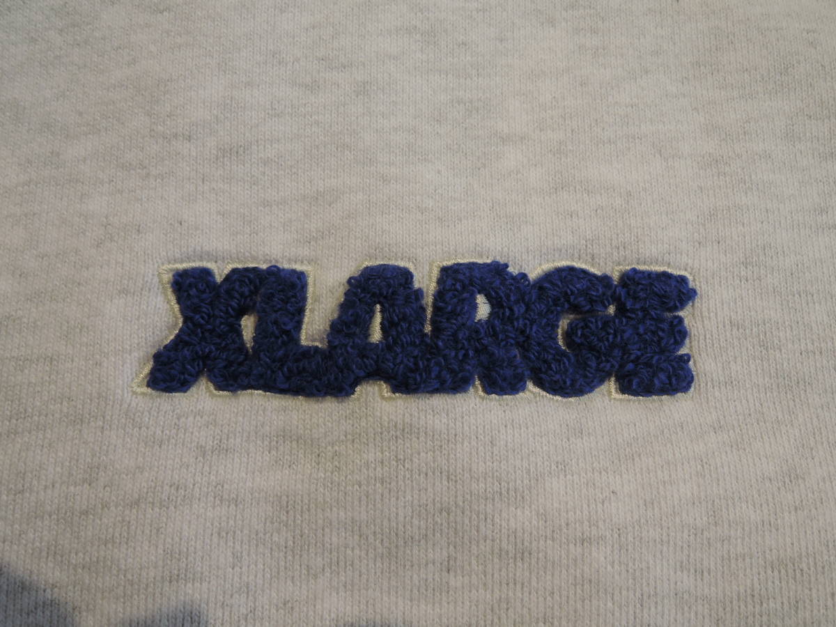 X-LARGE XLARGE エクストララージ CHENILLE STANDARD LOGO HOODED SWEATSHIRT アッシュ（グレー） L 最新人気商品 値下げしました！_画像2