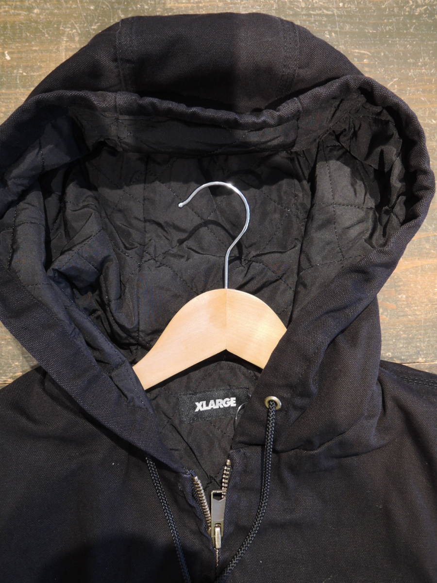 X-LARGE XLARGE エクストララージ OLD OG HOODED WORK JACKET ブラック XL 最新人気商品 値下げしました！_画像3