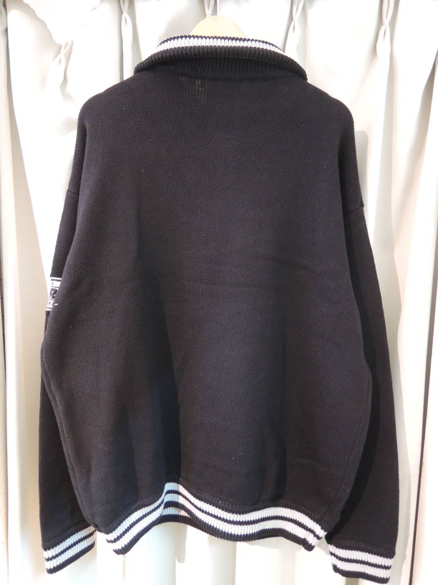 X-LARGE XLARGE エクストララージ ARCH LOGO HALF ZIP PULLOVER KNIT 黒 Lサイズ 最新人気商品 値下げしました！_画像2