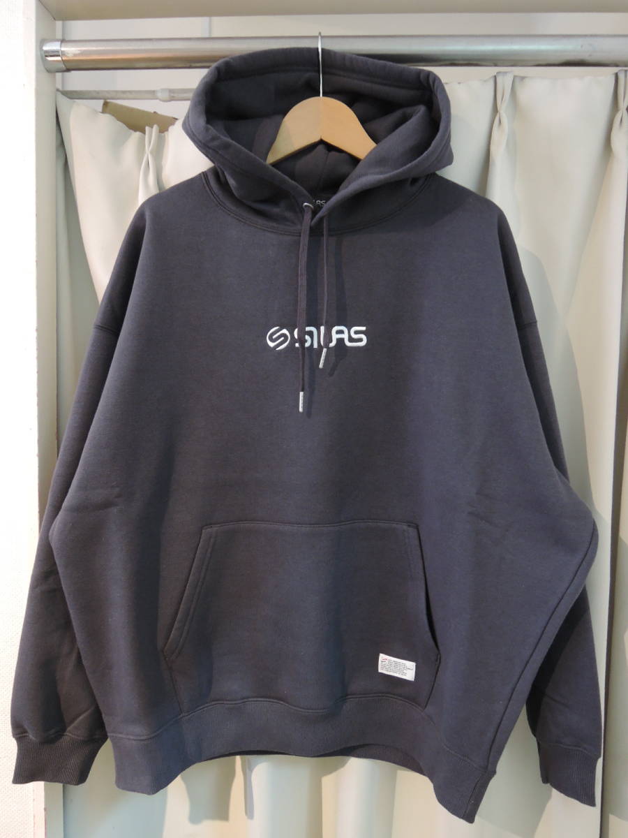 SILAS サイラス OLD LOGO BASIC WIDE HOODIE チャコール Mサイズ 公式HP ZOZOTOWN 完売 秋冬 最新人気商品 _画像1