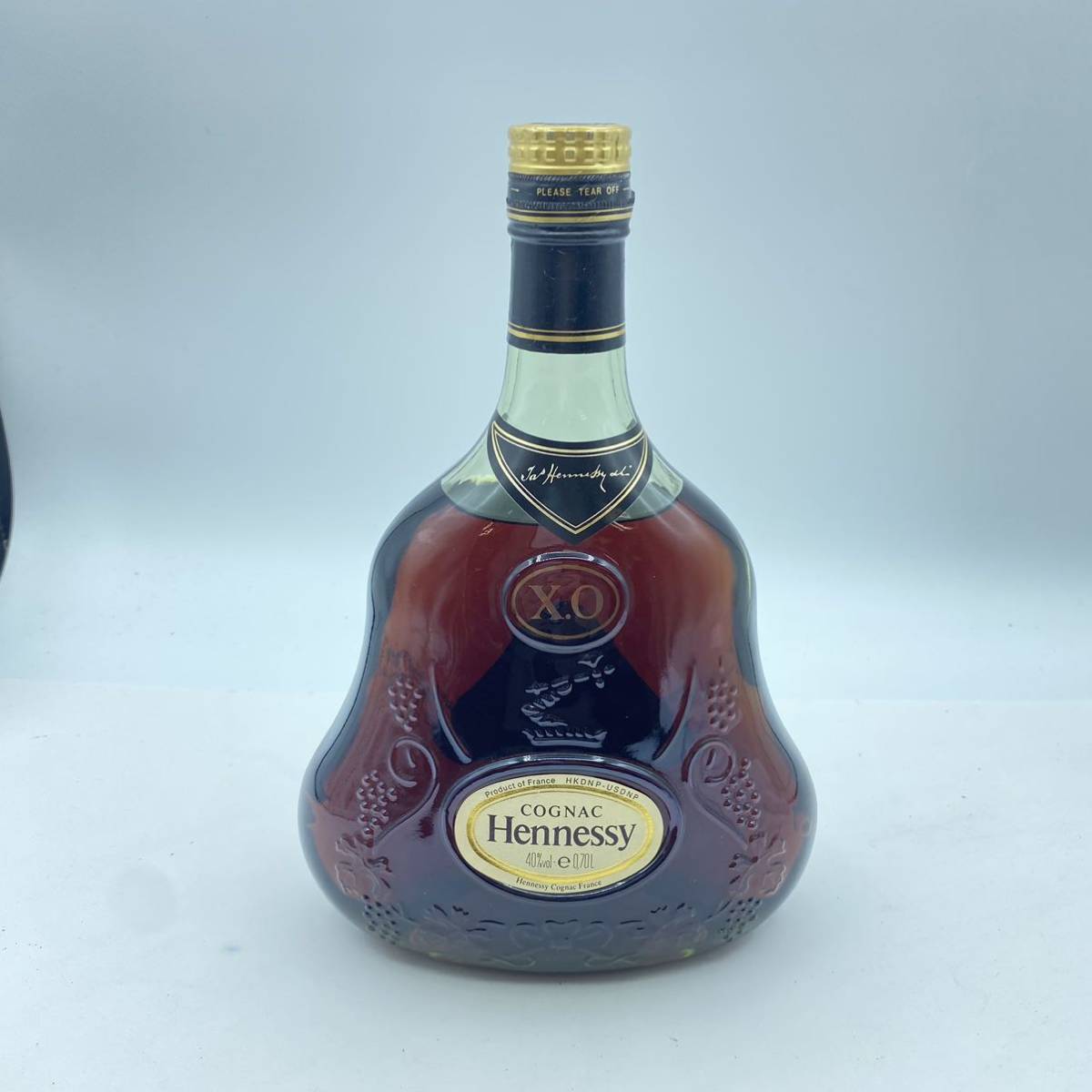 【酒F2】古酒　Hennessy　ヘネシー　XO　グリーンボトル　金キャップ　40％　700ml　未開栓　現状品_画像1