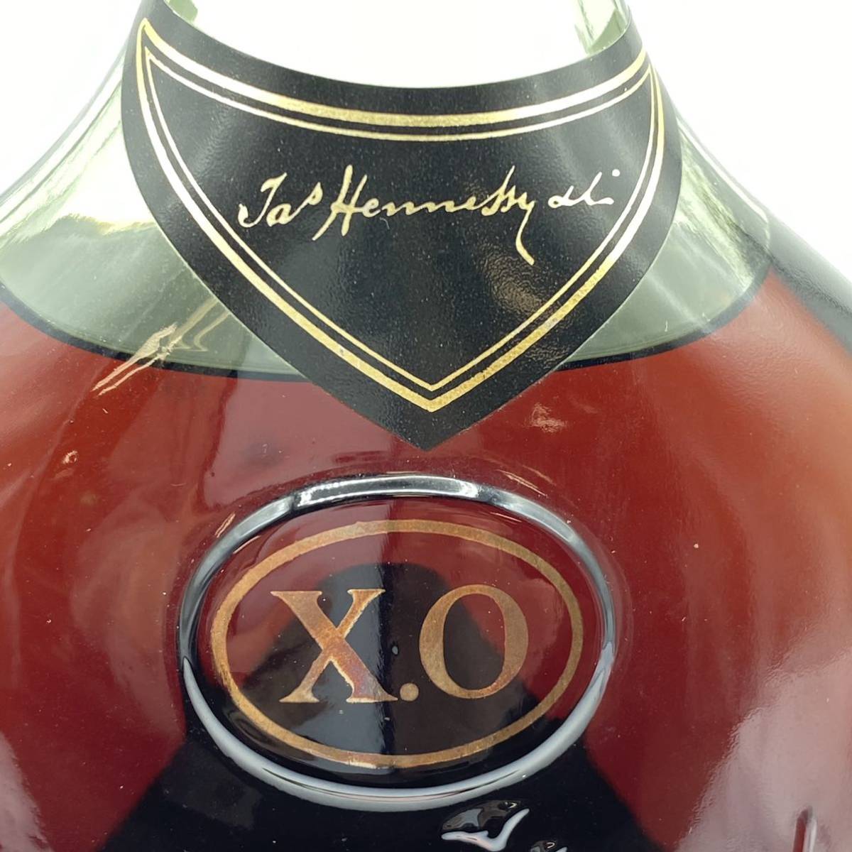 【酒F2】古酒　Hennessy　ヘネシー　XO　グリーンボトル　金キャップ　40％　700ml　未開栓　現状品_画像8