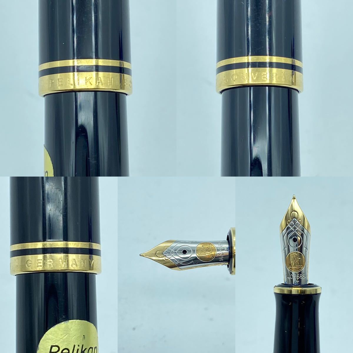 【R33】Pelikan　ペリカン　万年筆　14K　刻印あり　インク　30ml　約90ｇ　セット　現状品_画像7