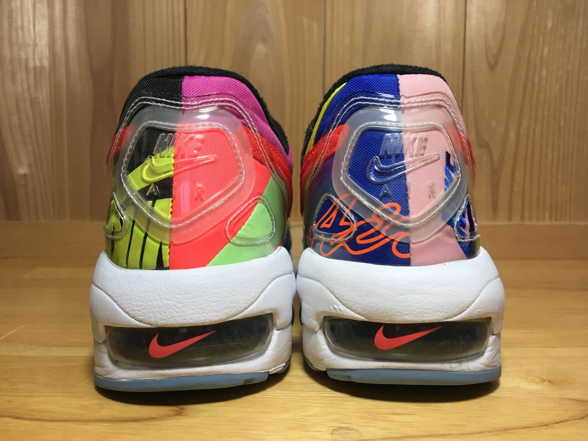 ★atmos × NIKE エア マックス AIR MAX スクエア ライト マルチカラー 2019年製 26.5cm 美品 Used 検 アトモス LITE MAX 95 スニーカー_画像5