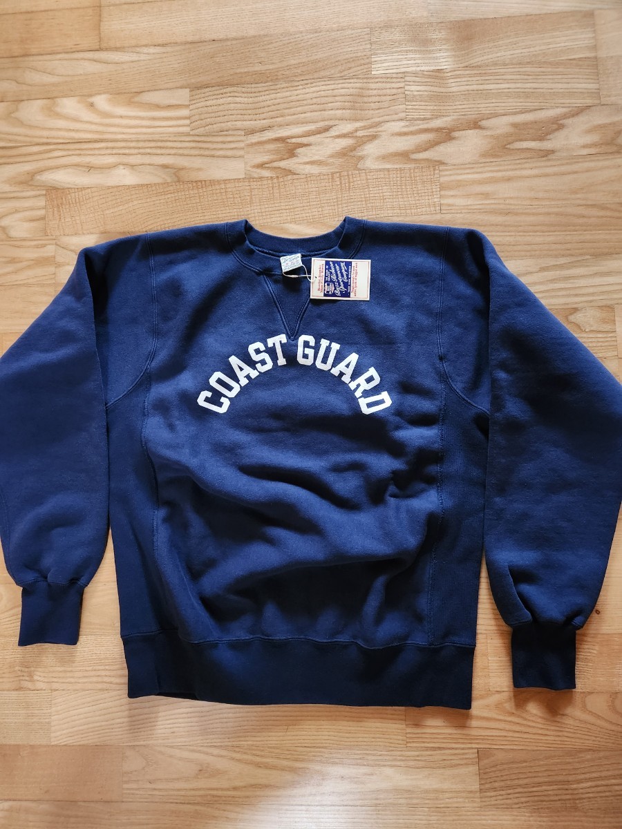 新作　送料込★東洋　BuzzRickson's バズリクソンズ　BR68913 HORIZONTAL KNITTING SWEAT SHIRT COAST GUARD トレーナー　ネイビー　M