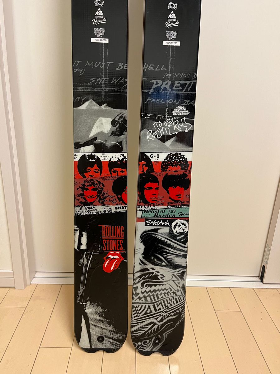 k2 ローリングストーンズ 50周年 スキー板 174cm サイド k2 ローリングストーンズ 50周年 スキー板 174cm サイド