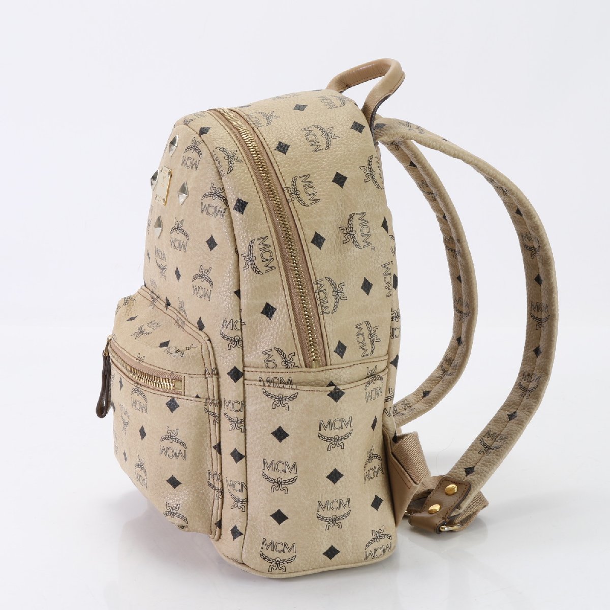 ■1円■極美品■MCM エムシーエム■ギャランティ付■ヴィセトス リュックサック リュック バックパック レザー A4 レディース EET D24-5_画像5