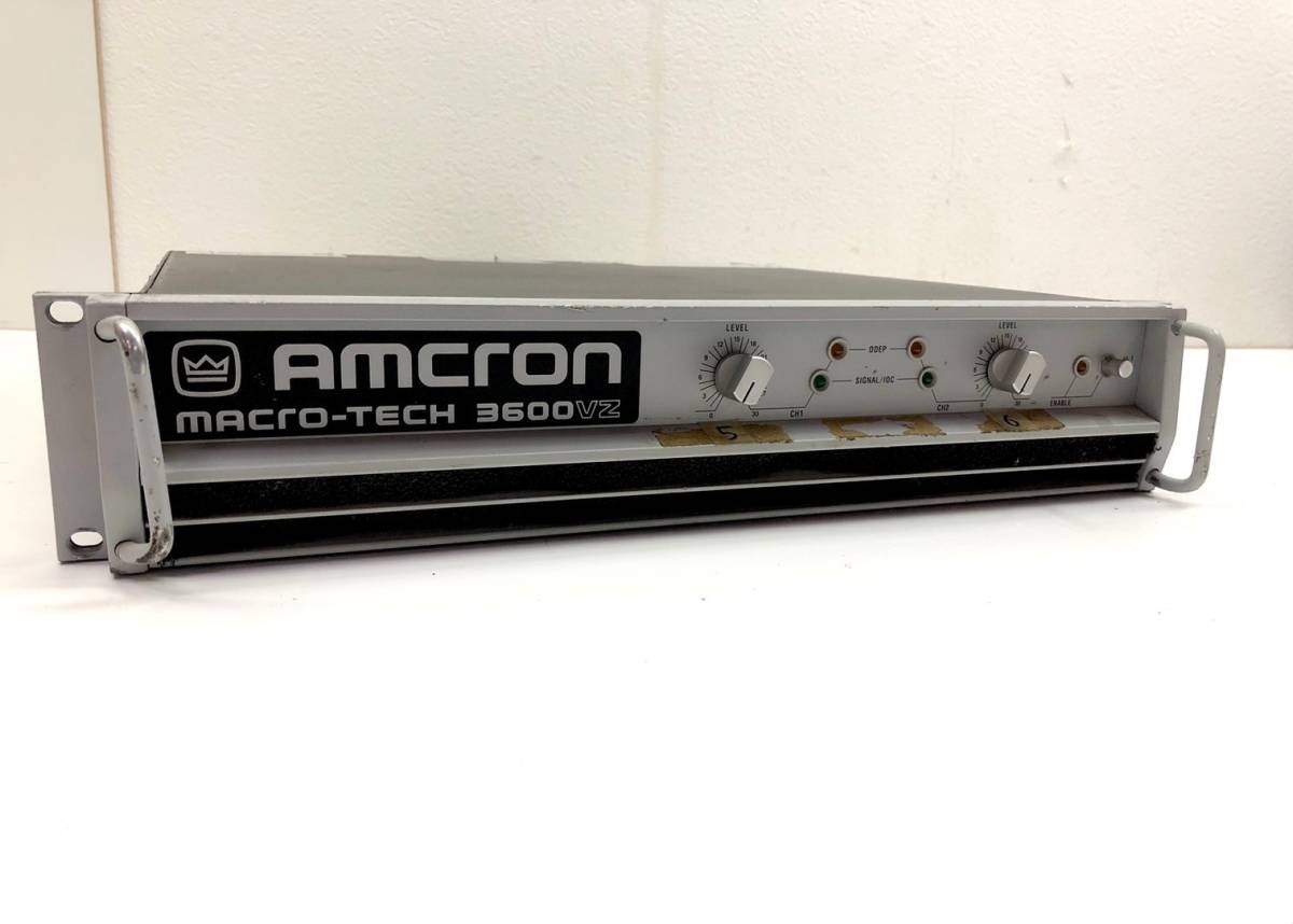 《16932-046》Amcron Crown MACRO-TECH 3600VZ パワーアンプ_画像1